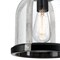 Westinghouse Pendant 60W Mini Cindy, Matte Black, Antique Ash Accents Clear Seeded Glass 6129700 - alternate 4